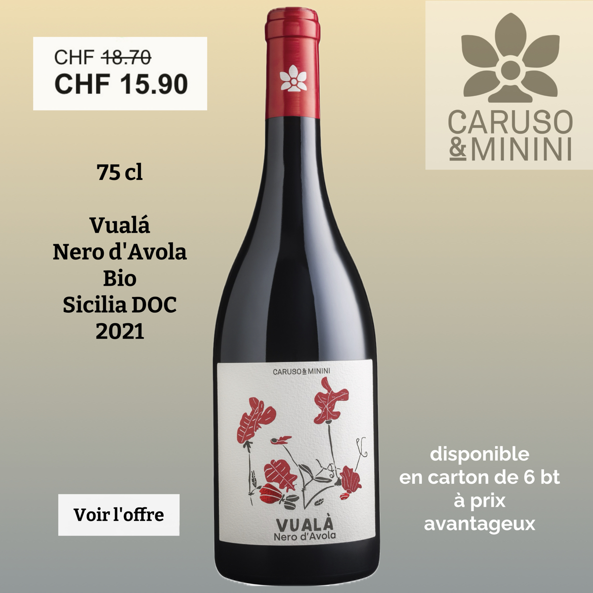 Vualá Nero d'Avola Bio Sicilia DOC