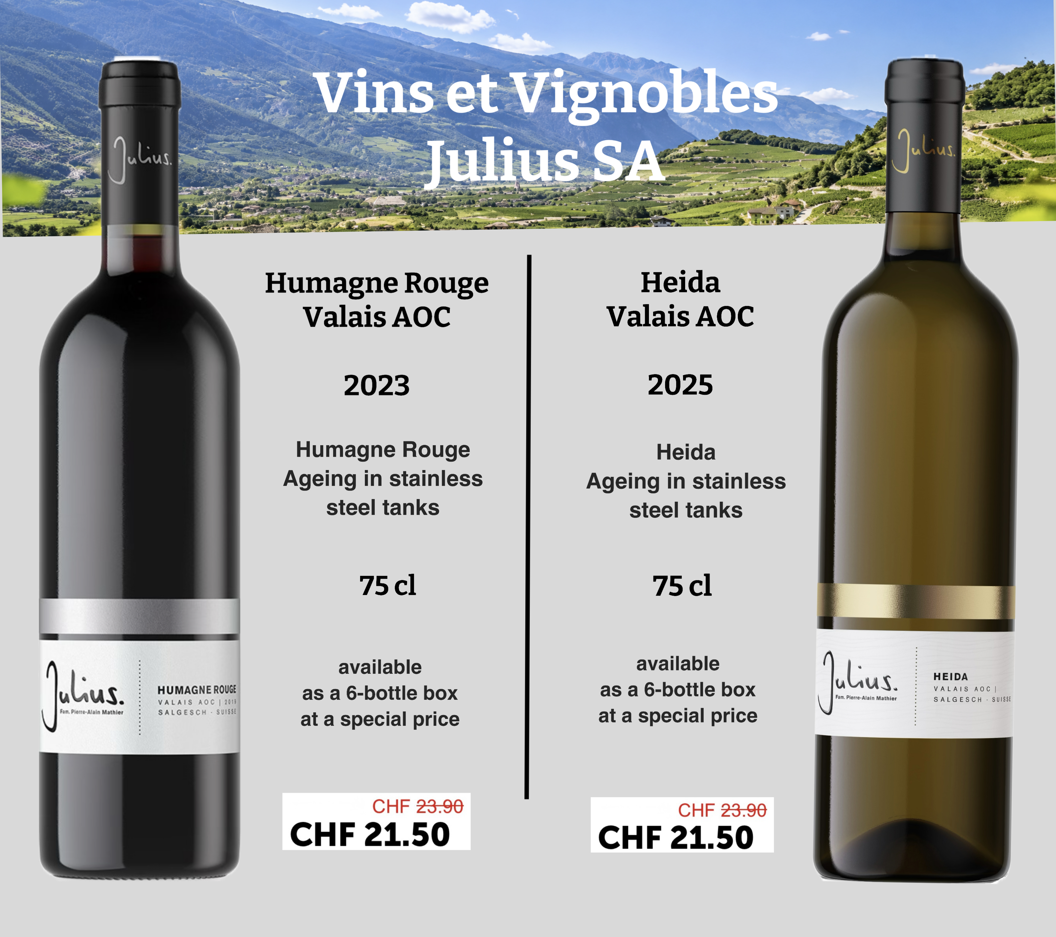 Vins et Vignogles Julius SA