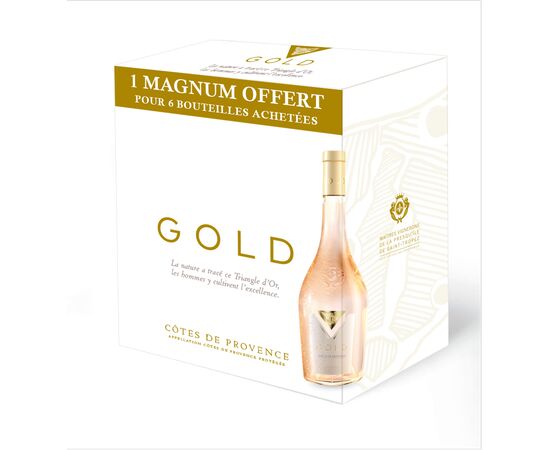Gold Rosé Côtes de Provence AKTION 6 x 75 cl kaufen, 1 x 150 cl gratis